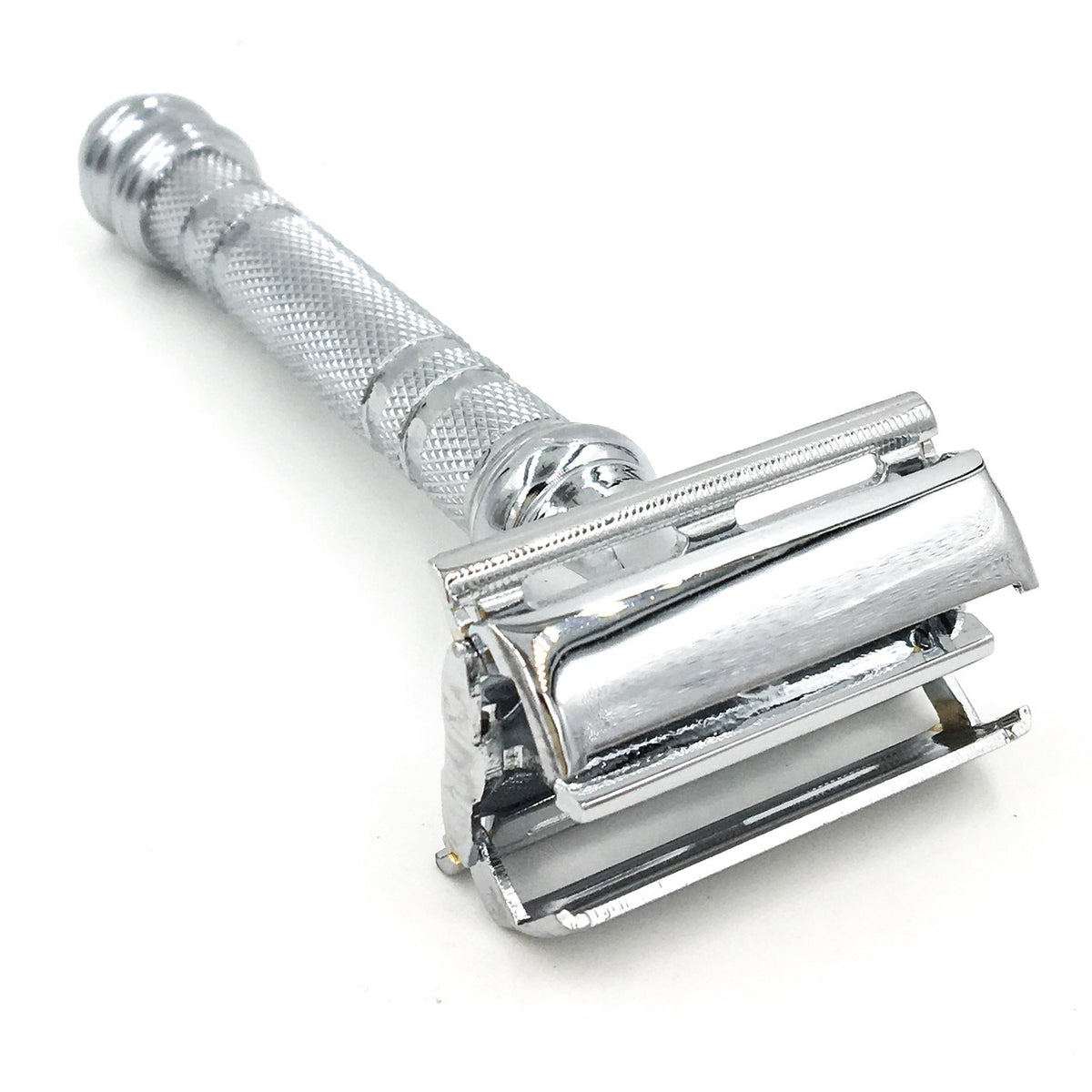 Rasoir de sûreté 66R avec tête "Twist-to-Open" - Chromé