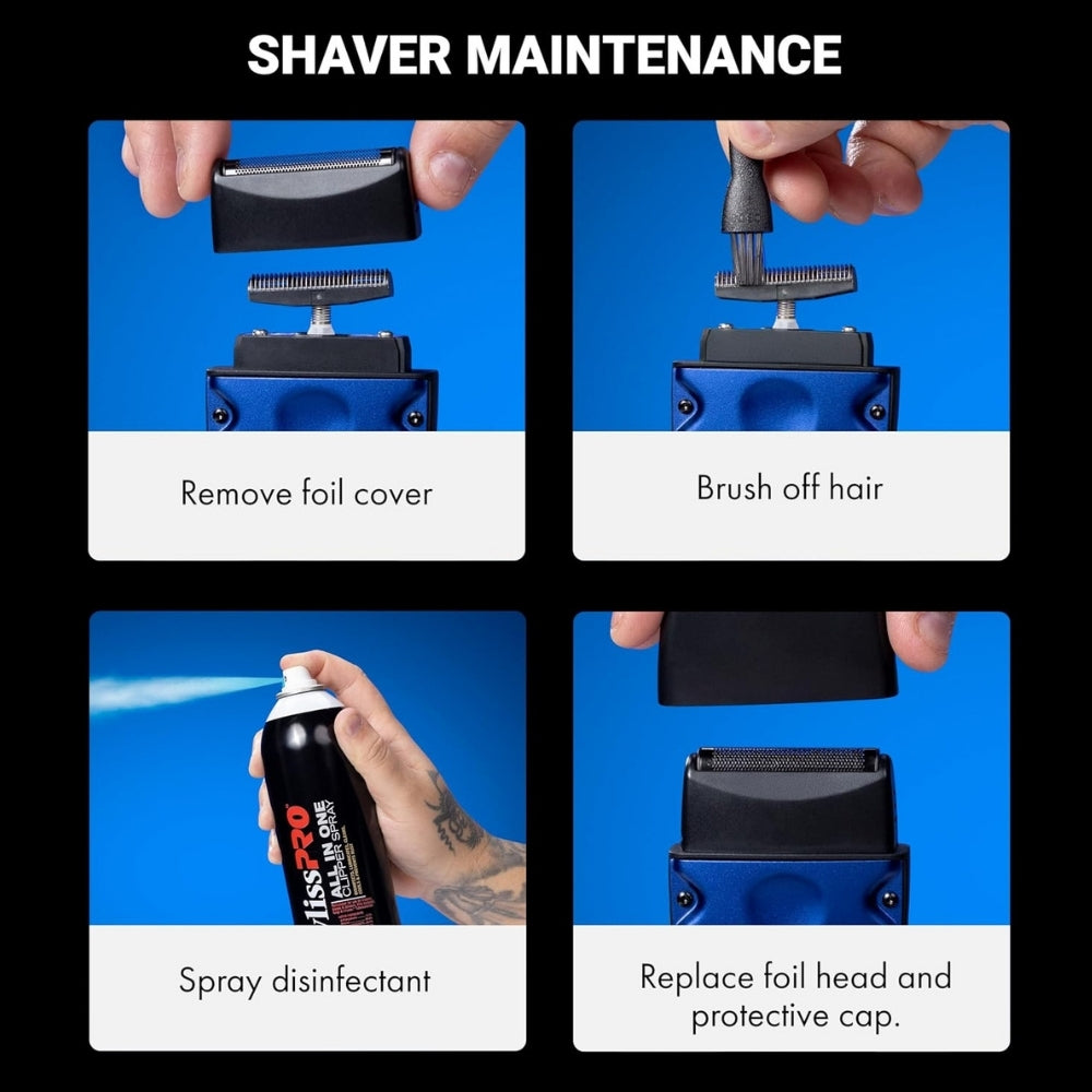 FXLPFS1 LO-PROFX Compact Single-Foil Shaver - Blue