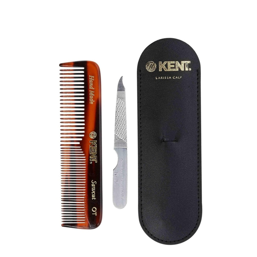 Nu 19 Case Coarse/Fine Tooth With Leather Case & Metal File (110mm/4.3'')