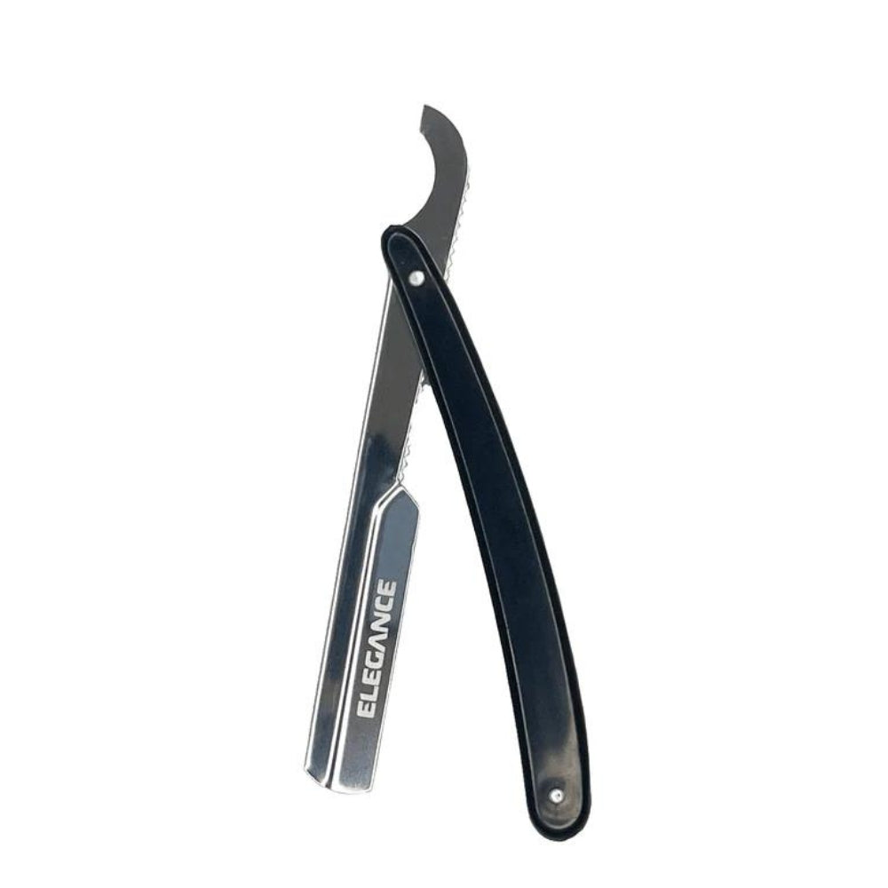 Trukish Shavette Barber Razor - Black & Silver