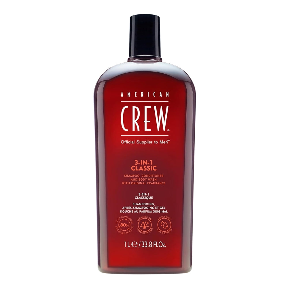 Shampoing, revitalisant et gel pour le corps 3 en 1