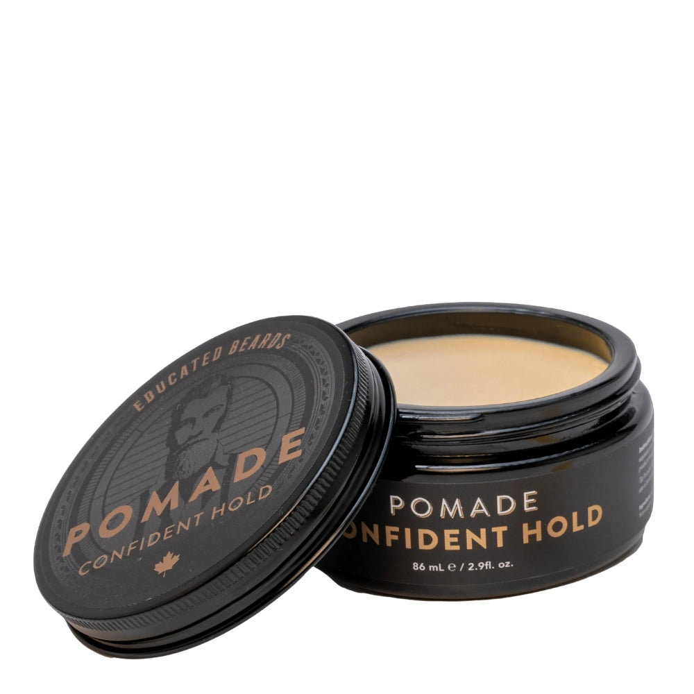 Confident Hold Pomade - Strong Flexible Hold Natural Finish (86ml/2.9oz)