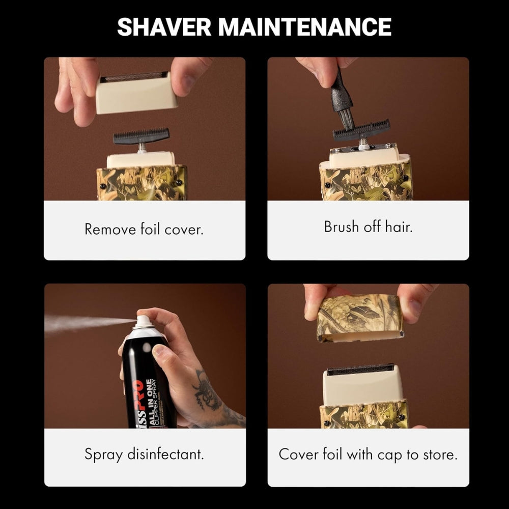 FXLPFS1CAM LO-PROFX Compact Single-Foil Shaver - Camo