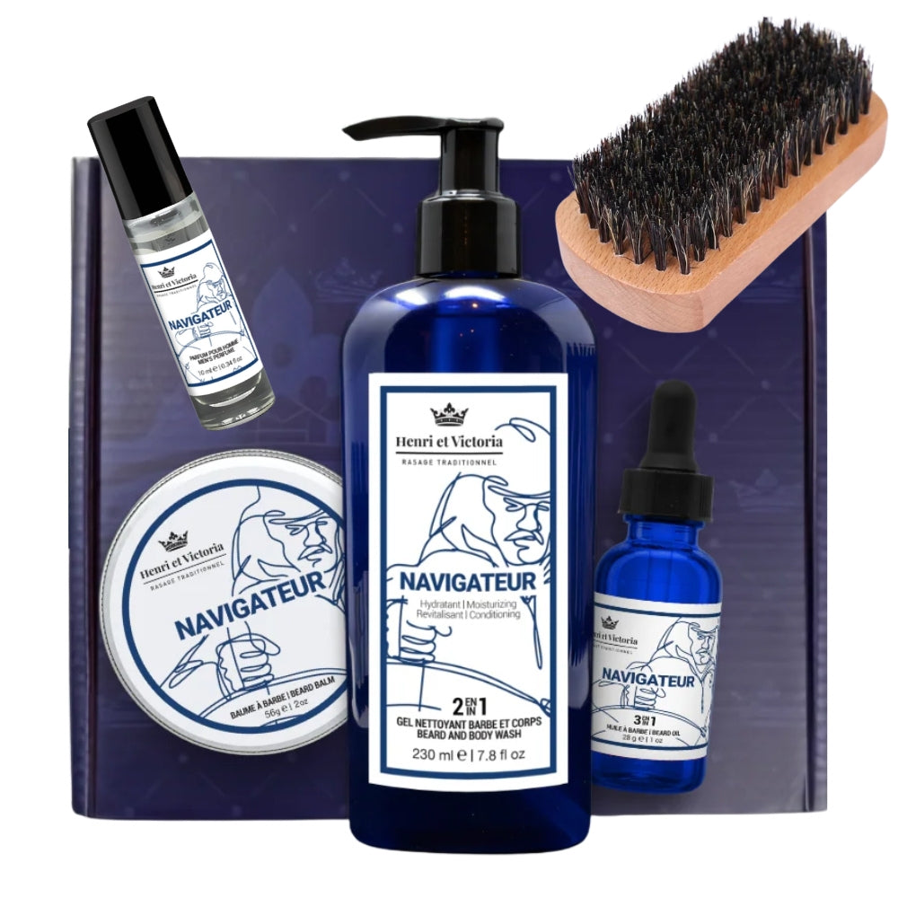 Ensemble de soins de la barbe "Deluxe Beard Care Kit" - Navigateur