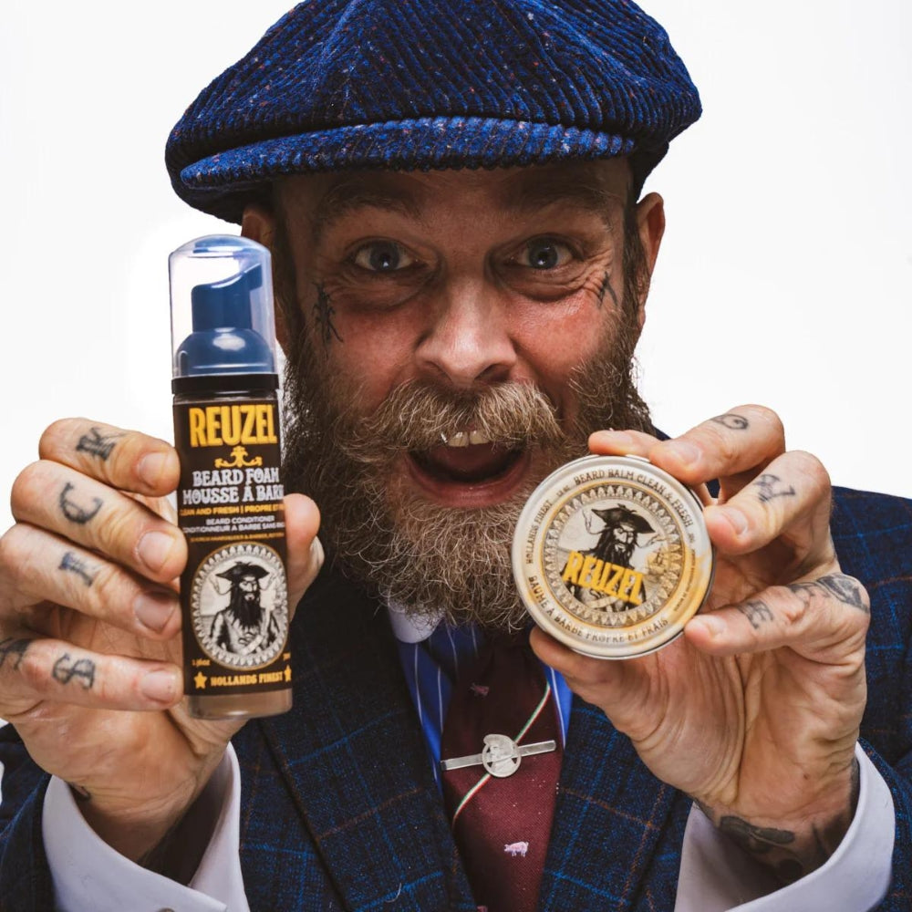 Revitalisant en mousse pour la barbe sans rinçage "Beard Foam" - Propre et frais (70ml/2.36oz)
