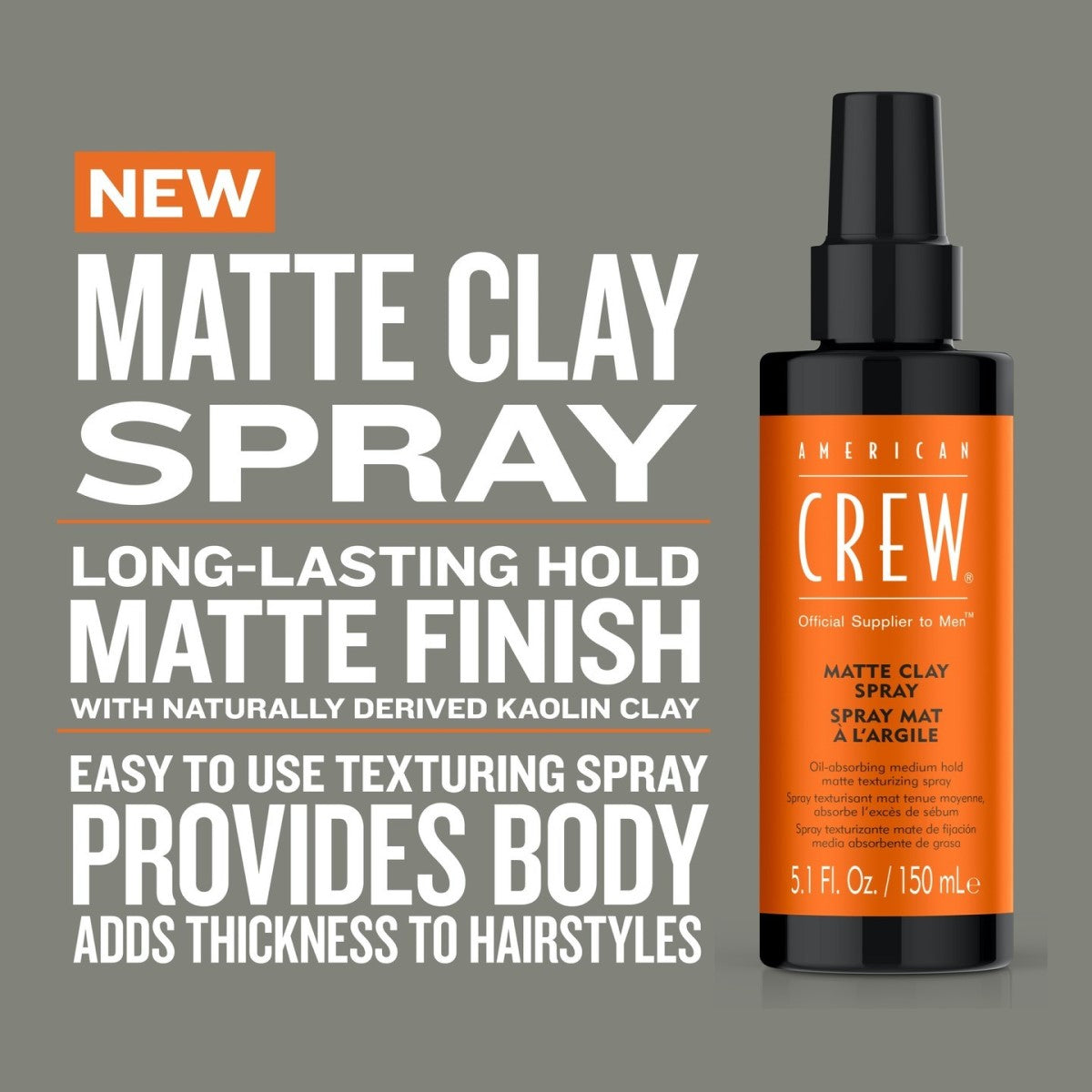 Vaporisateur d'argile "Matte Clay Spray" - Tenue moyenne et flexible, fini mate (150ml/5.1oz)