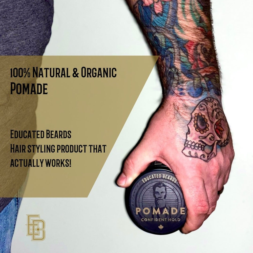 Confident Hold Pomade - Strong Flexible Hold Natural Finish (86ml/2.9oz)