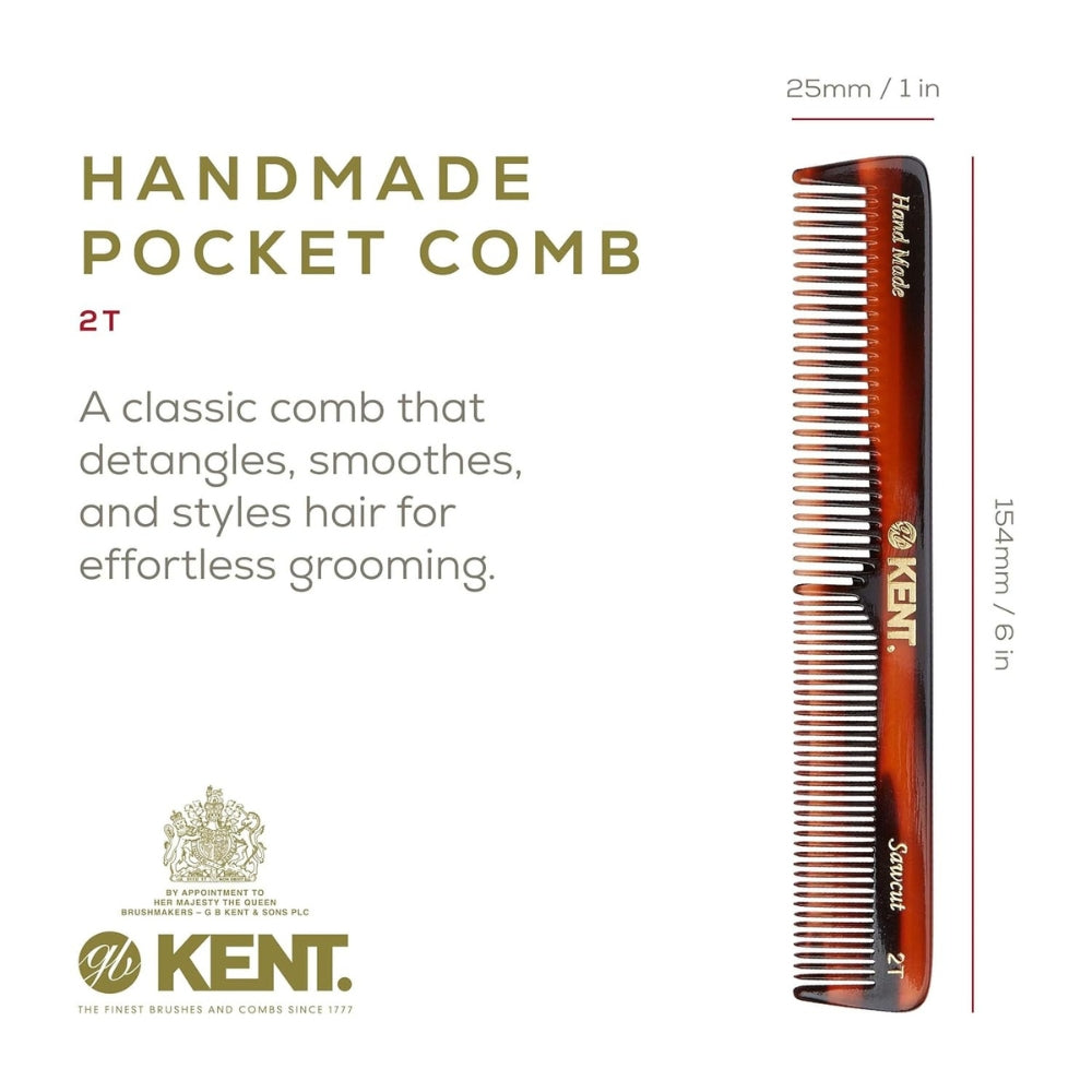 2T Pocket Comb, Fine (154mm/6.1")