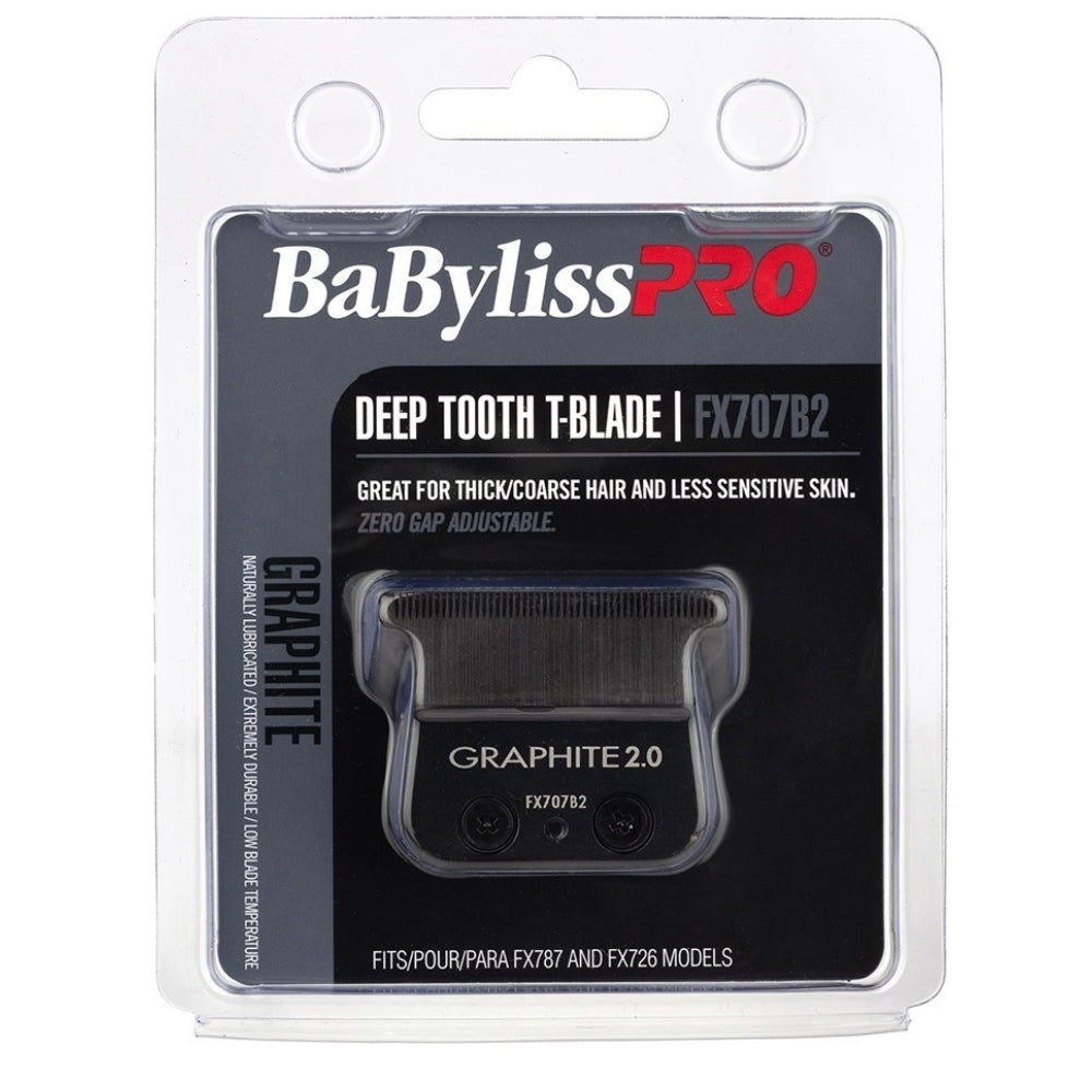 Lame de rechange pour tondeuse FX787 Lame en T à dents profondes de 2mm FX707B2 Graphite - Noir