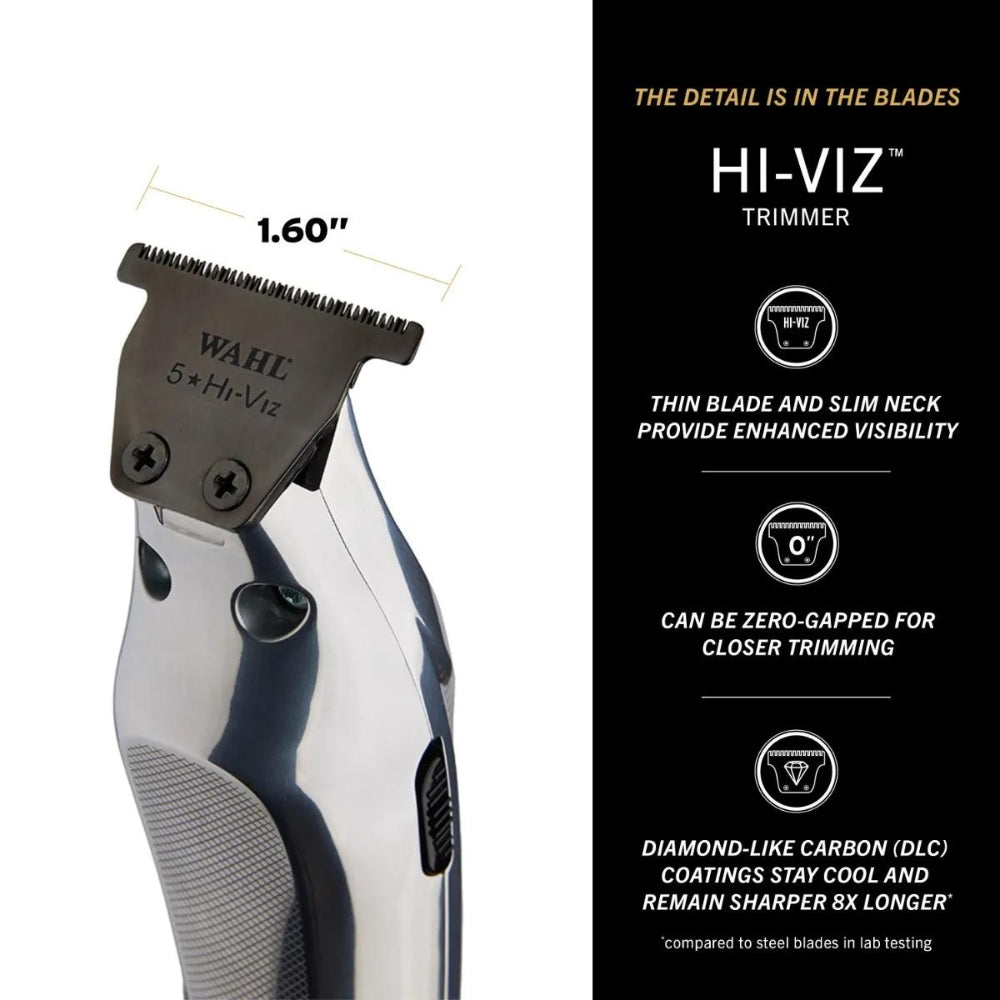 Tondeuse de finition sans fil "5 Star Hi-Viz" lithium-ion avec lame extra large en T