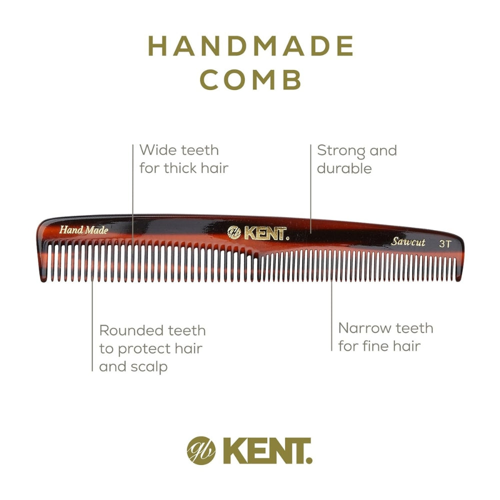 3T Dressing Comb - Coarse & Fine (167mm/6.6'')