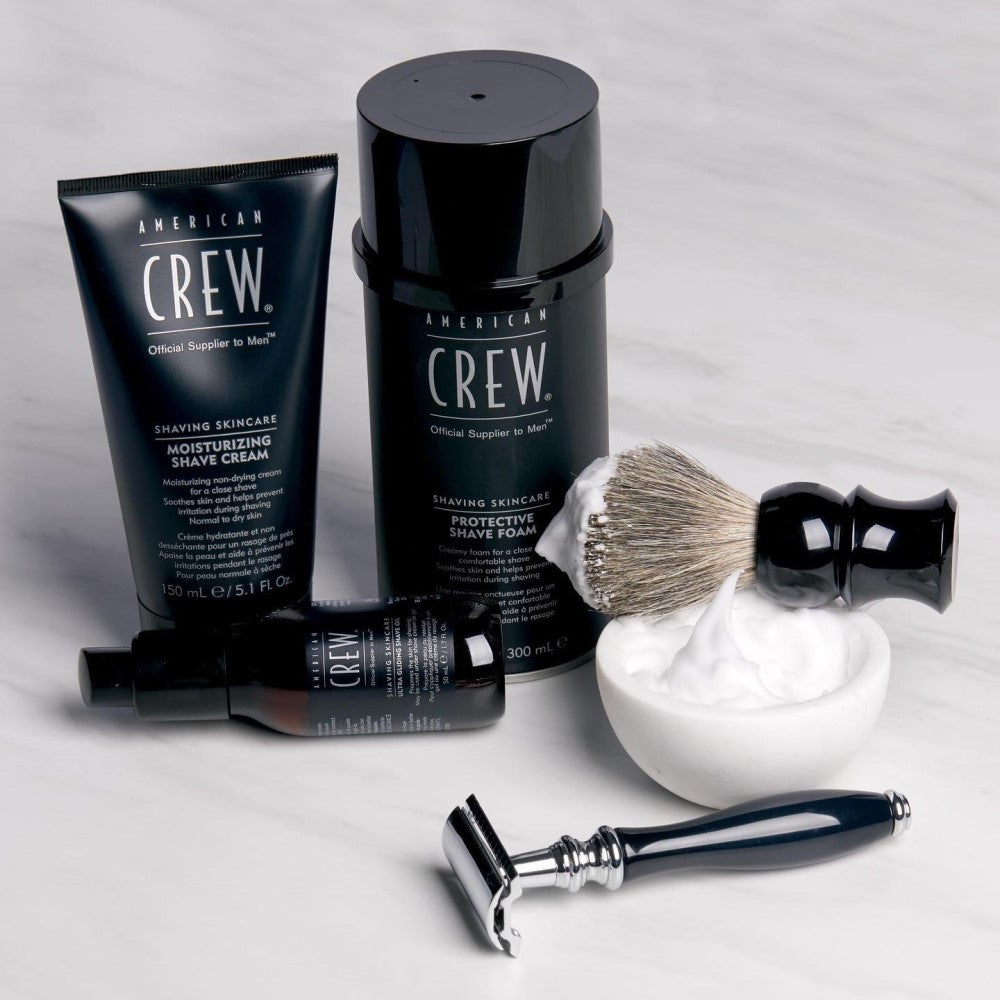 Huile de rasage ultra glissante "Shaving Skincare" prépare la peau au rasage s'utilise sous un gel ou une crème de rasage (50ml/1.7oz)