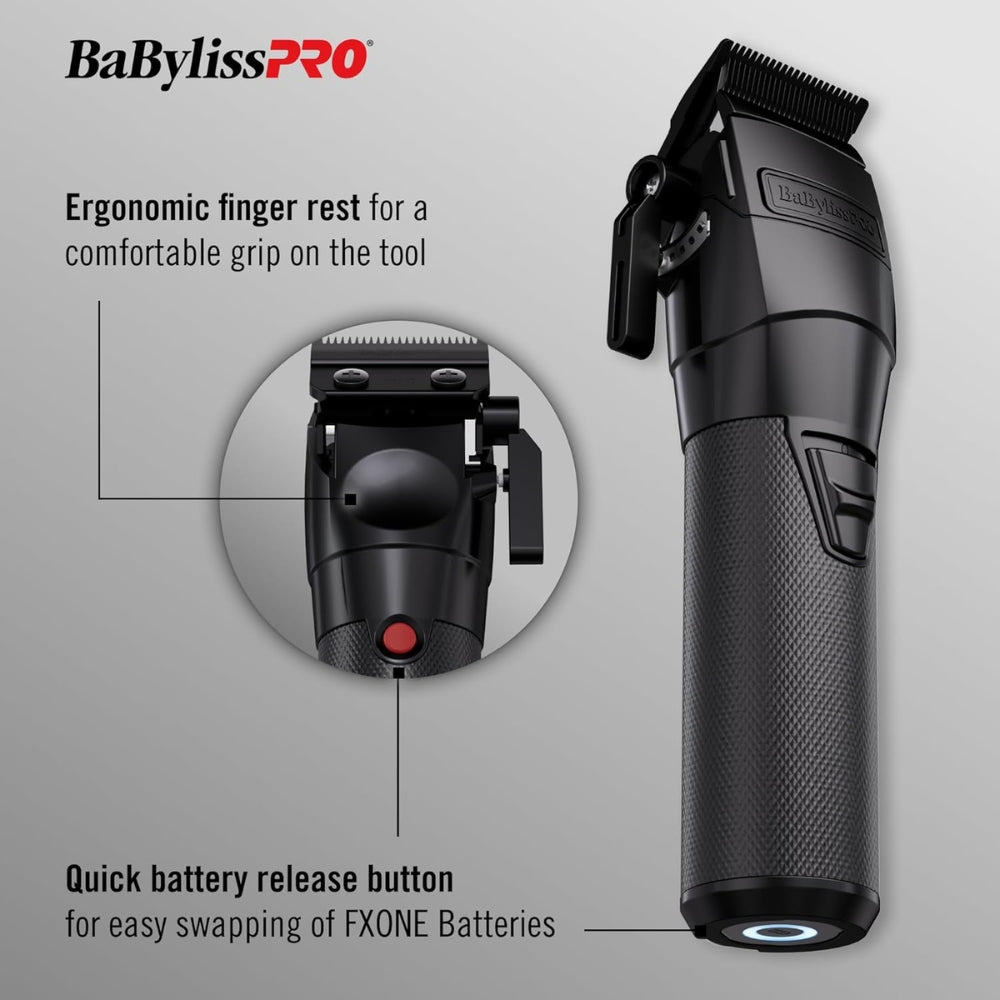 FX899MB All-Metal Interchangeable-Battery Clipper FXONE One-Battery System - BlackFX