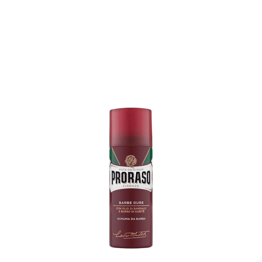 Mousse à raser "Moisturising and nourishing" à l'huile de bois de santal et au beurre de karité - Pour les barbes fortes