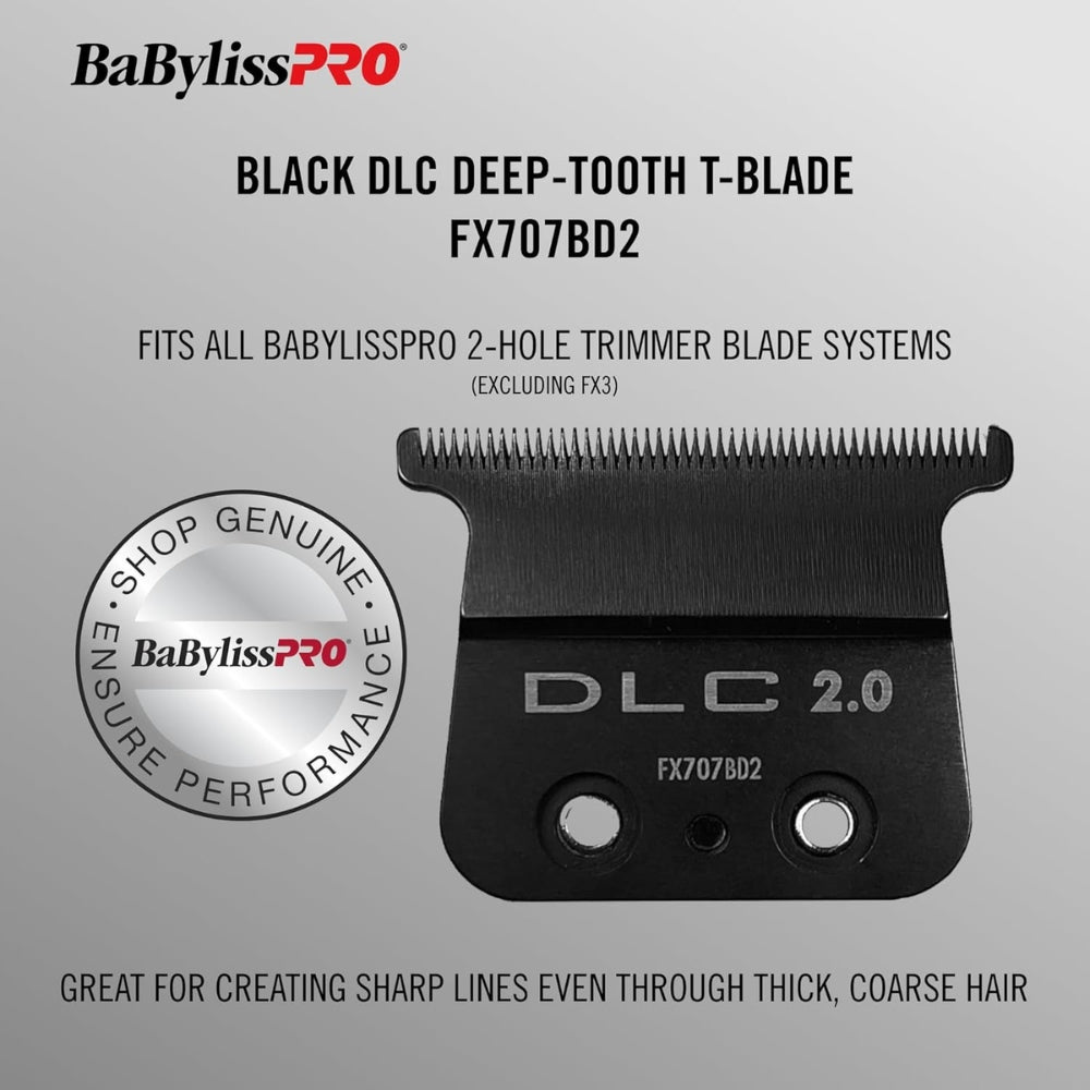 Lame de rechange pour tondeuse FX787 Lame en T à dents profondes FX707BD2 DLC - Noir