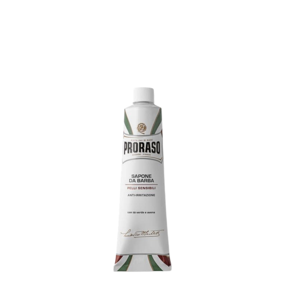 Shaving Soap in a tube with Oatmeal and Green Tea - For sensitive skin (150ml/5.2oz)