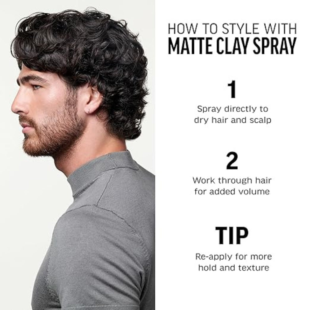 Vaporisateur d'argile "Matte Clay Spray" - Tenue moyenne et flexible, fini mate (150ml/5.1oz)