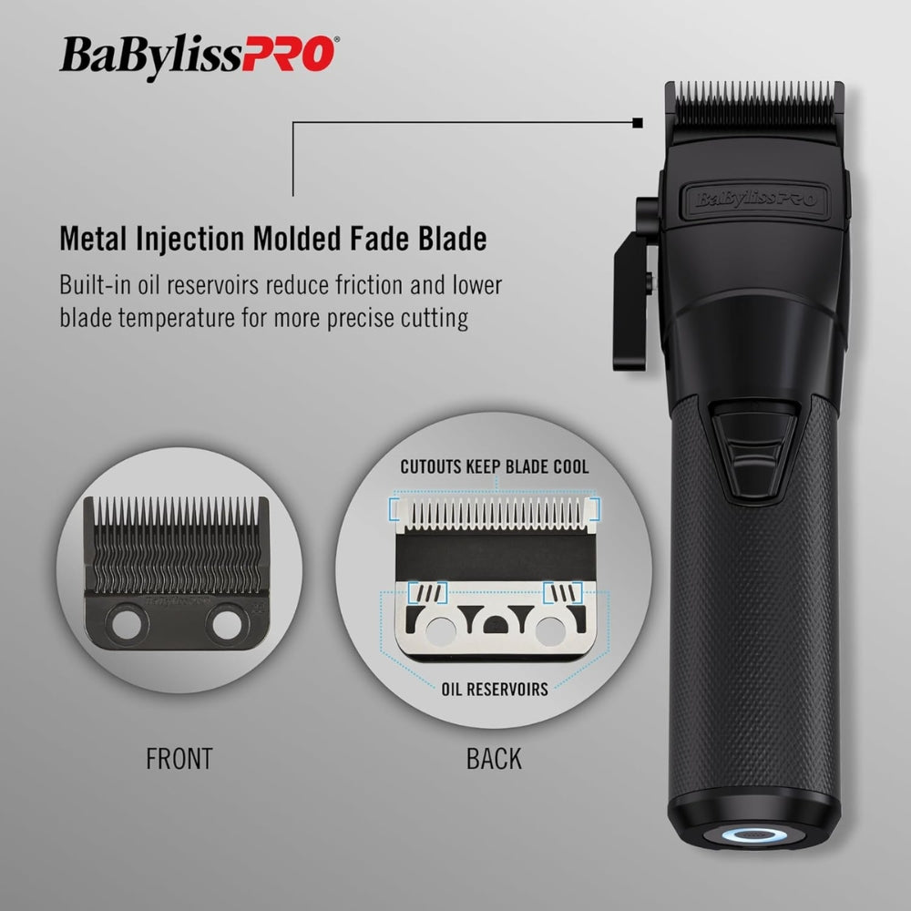 FX899MB All-Metal Interchangeable-Battery Clipper FXONE One-Battery System - BlackFX