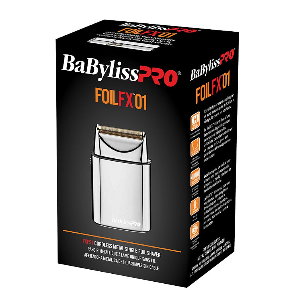FoilFx01 Cordless Metal Single Foil Shaver - Silver
