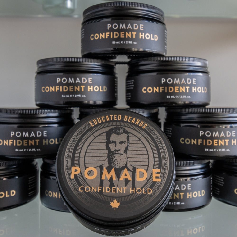 Confident Hold Pomade - Strong Flexible Hold Natural Finish (86ml/2.9oz)