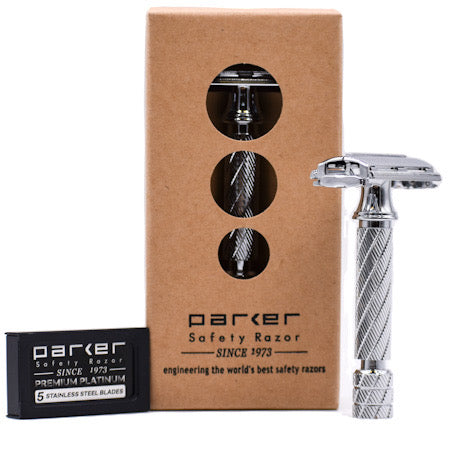 87R Safety razor butterfly open - Chrome