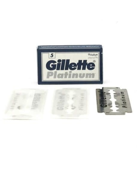 Gillette - Platinum lames de rasoir à double tranchant - (Paques de 5 lames)