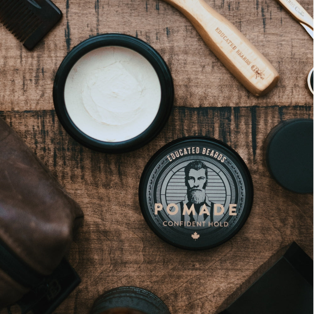 Confident Hold Pomade - Strong Flexible Hold Natural Finish (86ml/2.9oz)