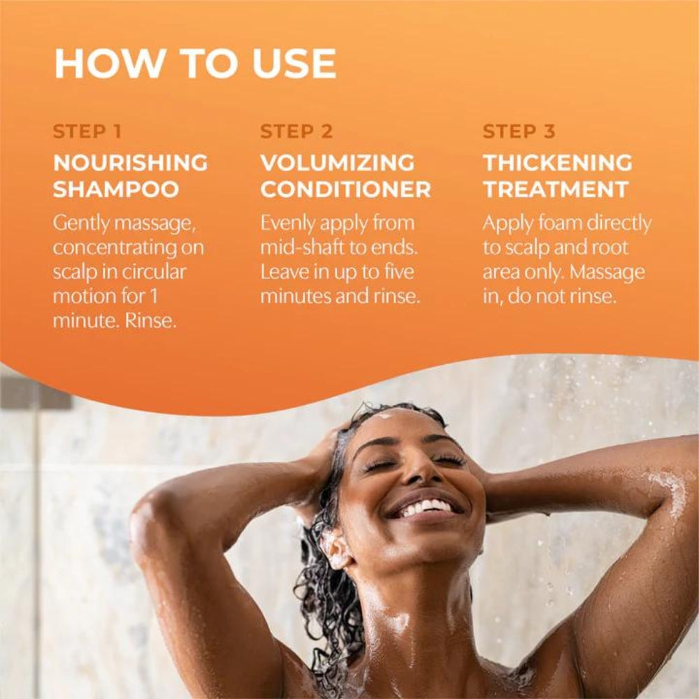 BosRevive Volumizing Kit with Shampoo, Conditioner and Treatment - For Visibly Thinning Hair Color-Treated Hair (2x150ml/5.1oz, 100ml/3.4oz)