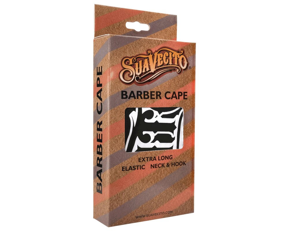 OG Script Cape extra long with elastic neck & hook (140cm/55" x 160cm/63") - Black