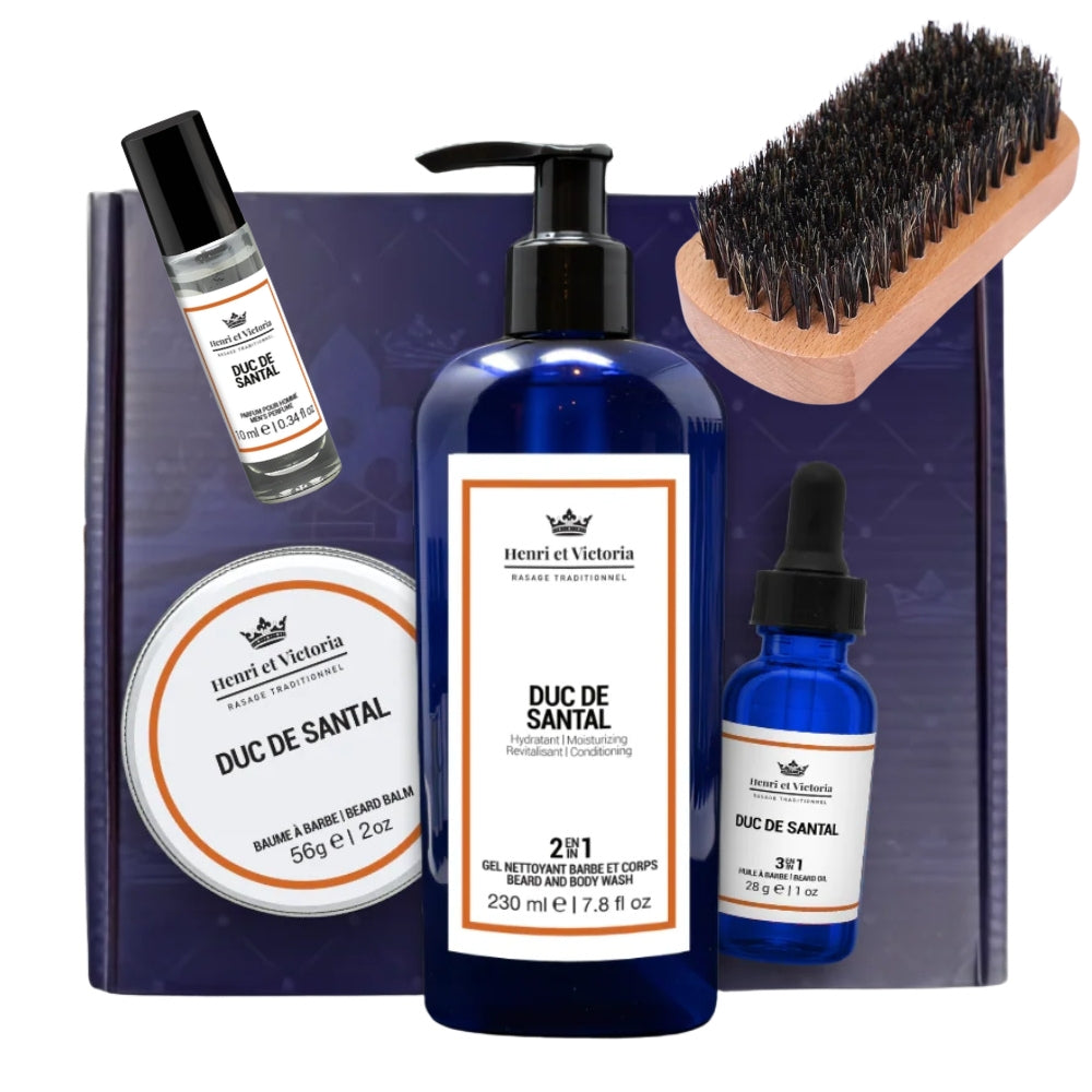 Ensemble de soins de la barbe "Deluxe Beard Care Kit" - Duc de Santal