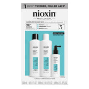 System 3 Cleanser Shampoo, Scalp Therapy Conditioner and Scalp & Hair Treatment Trio - For Colour Treated Hair with Light Thinning (2x 300ml/10.1oz, 1x 100ml/3.38oz)