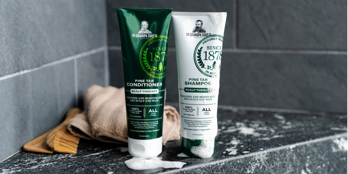 Pine Tar Conditioner Scalp Therapy soothes and moisturizes - For dry scalp and hair (235ml/8.0oz)
