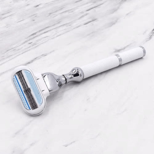 77L razor compatible with Gillette Venus blades - White et chrome