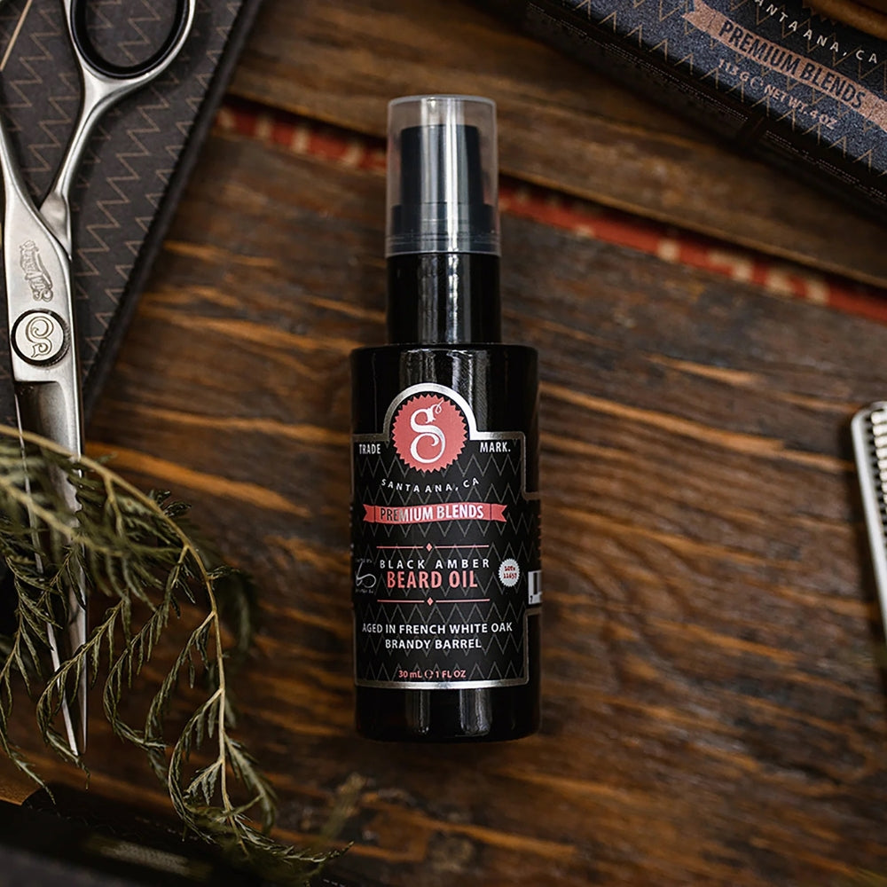 Premium Blends Beard Oil - Black Amber (30ml/1,0oz)