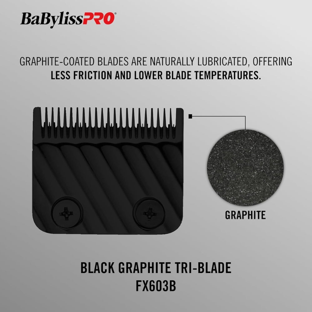 Replacement Blade for FX825 Clipper, FX603B Graphite Wedge Blade - Black