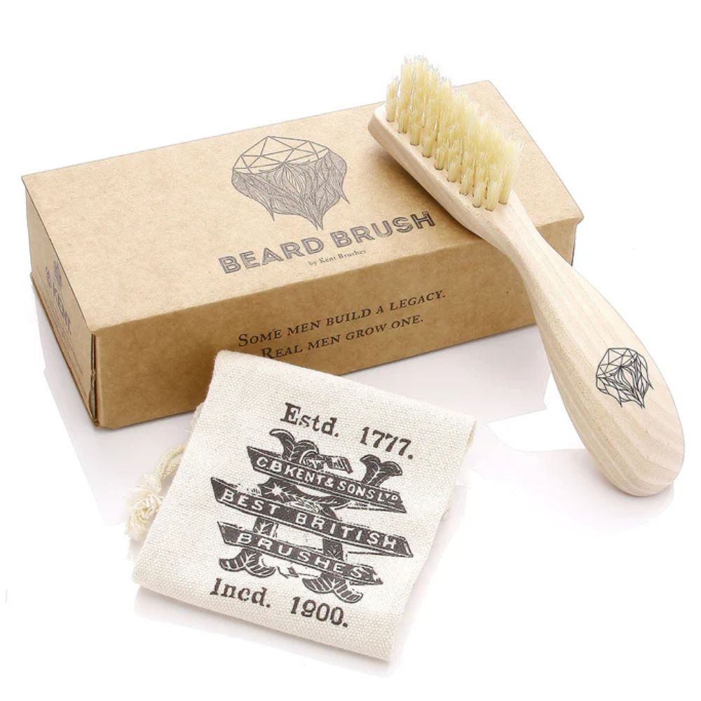 Brosse à barbe en bois pour droitier (165mm/6.5") - BRD2