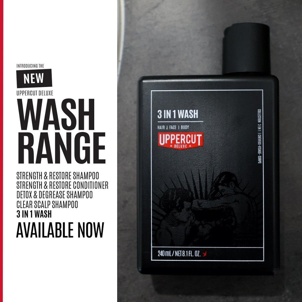 Uppercut Deluxe - 3-in-1 Styling &amp; 3 In 1 Powder &amp; Cleanser Duo (20g/0.7oz, 240ml/8.1oz)