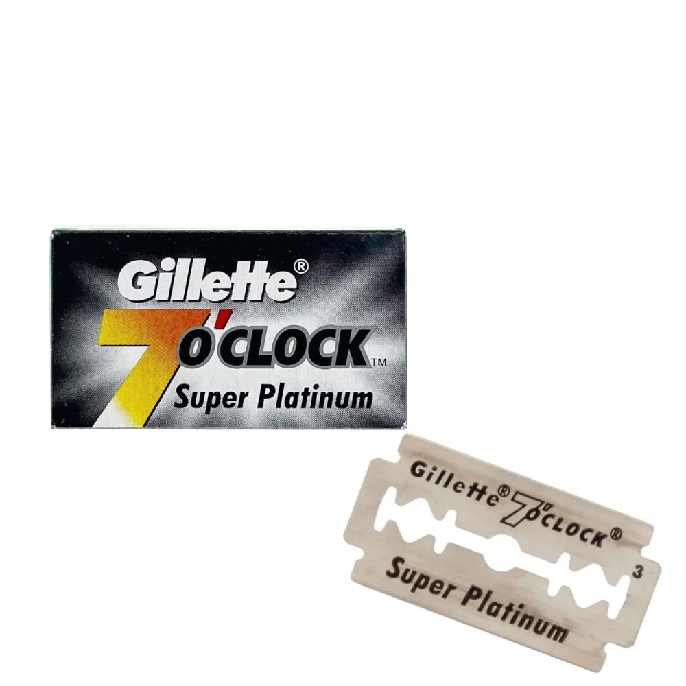 Lames de rasoir à double tranchant "7 O'Clock Super Platinum" (5 unités)