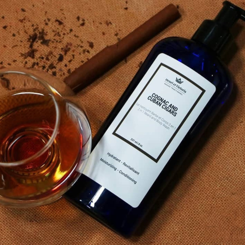 Ensemble de soins pour la douche "Shower Kit" - Cognac & Cuban Cigars