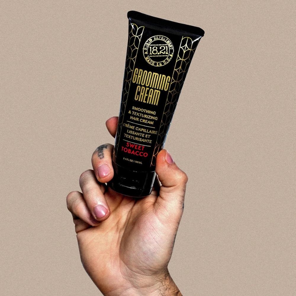 Crème capillaire "Grooming Cream Sweet Tobacco" - Lissante et texturisante (100ml/3.4oz)