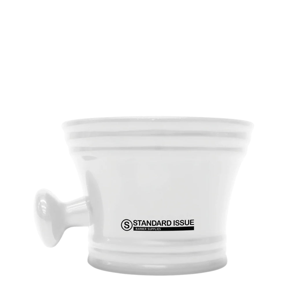 Ceramic Shave Bowl (13cm/5.12" x 11cm/4.33" x 8.5cm/3.35") - White