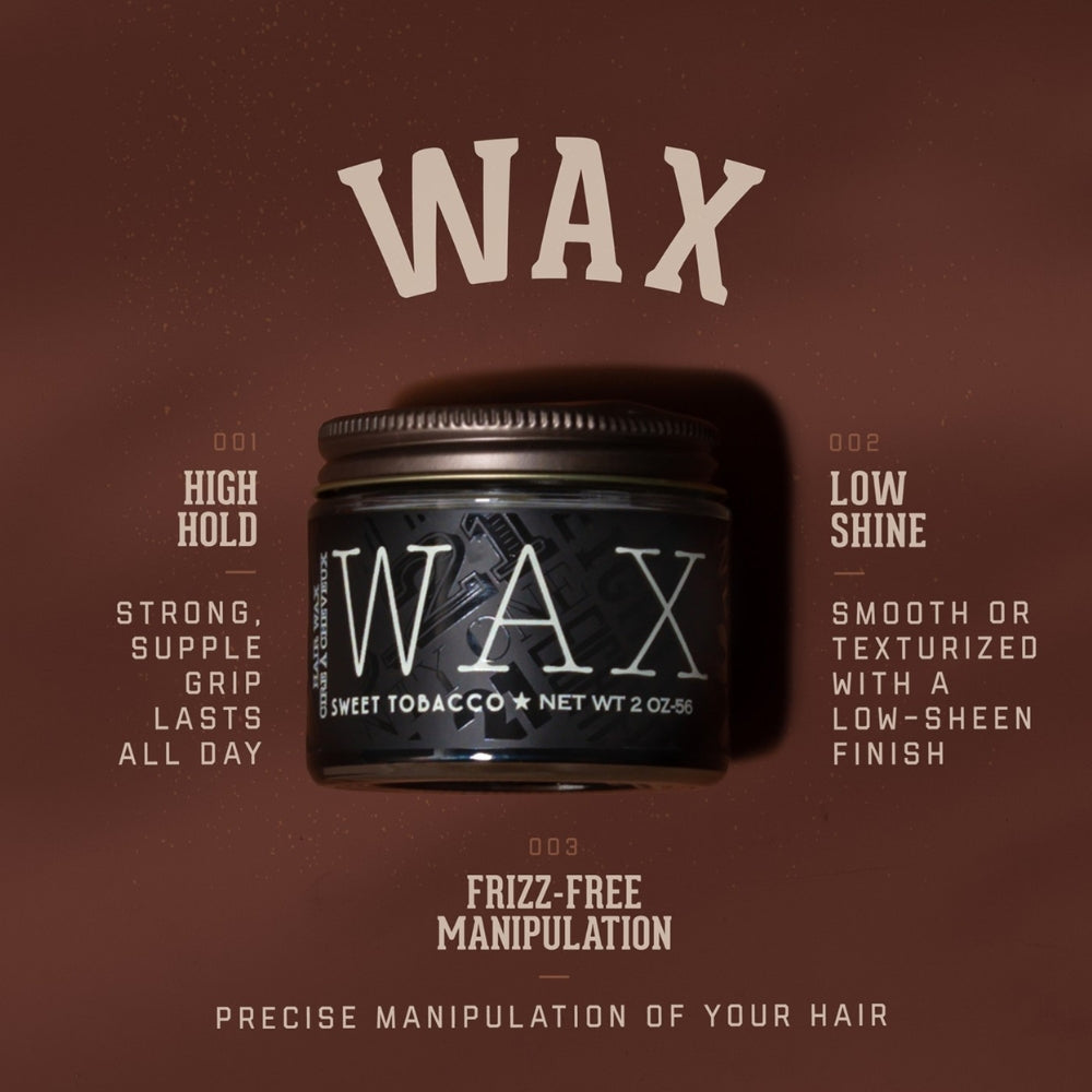 Cire coiffante "Sweet Tobacco Hair Wax" - Tenue forte, fini satiné (56.7g/2.0oz)