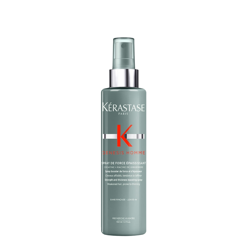 Genesis Homme Strength and Thickness Boosting Spray - For Weakened Hair, Prone to Thinning (150ml/5.1oz)
