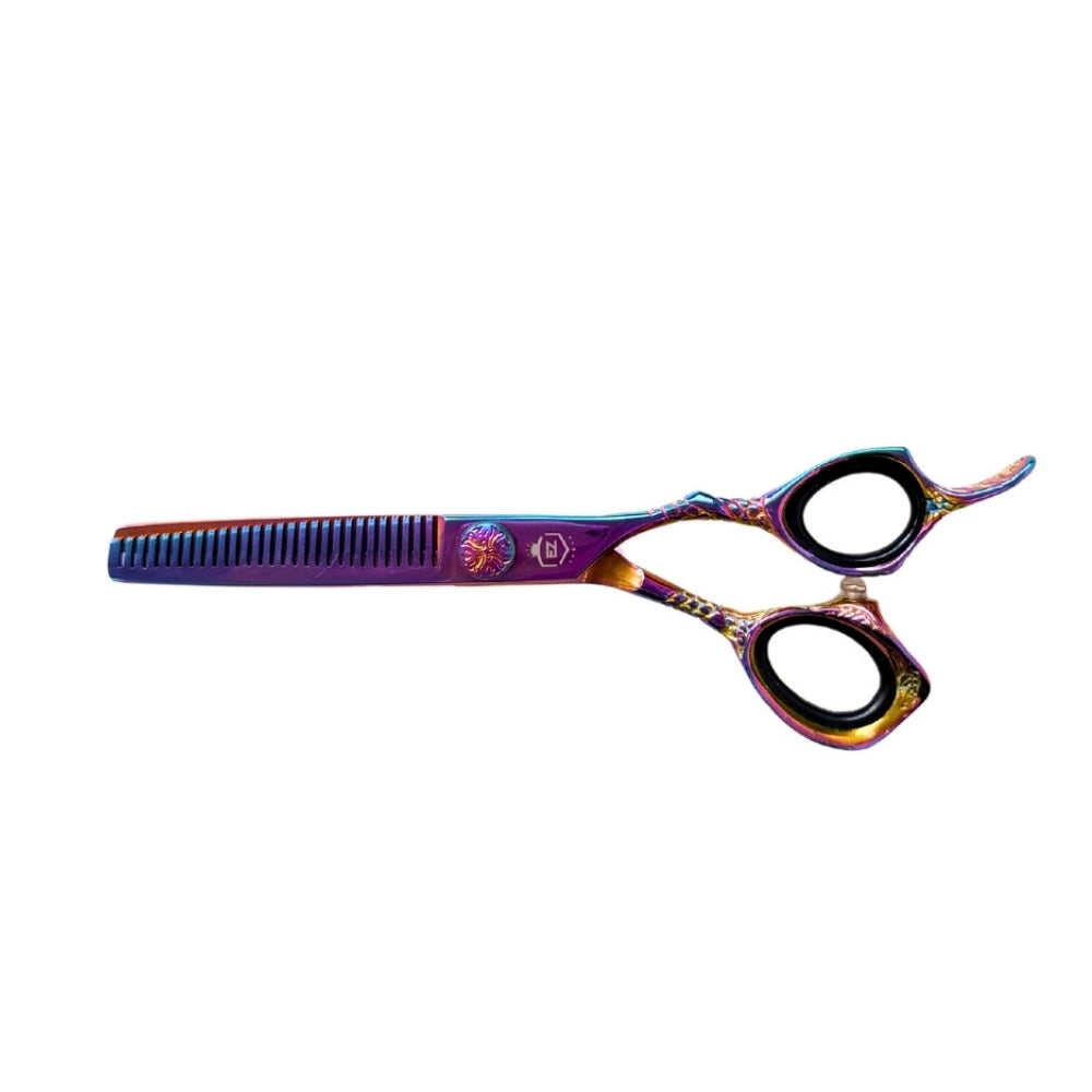 Ciseau amincisseur 27 dents "Dragon Rainbow" (13.97cm/5.5") - Droitier
