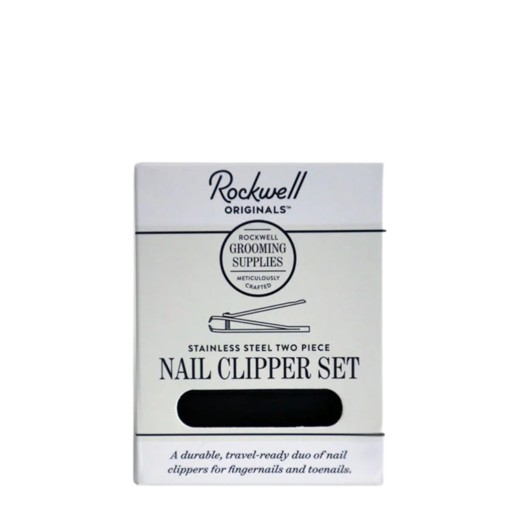 Ensemble de deux coupe‑ongles en acier inoxydable