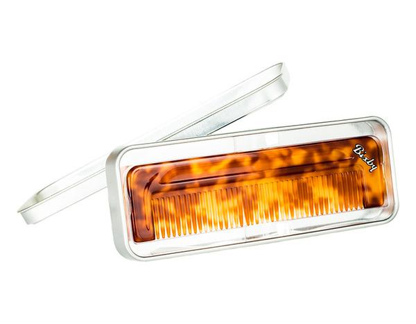 Peigne à dents fines 1,3mm d'espacement (133mm/5.24") - Ambre