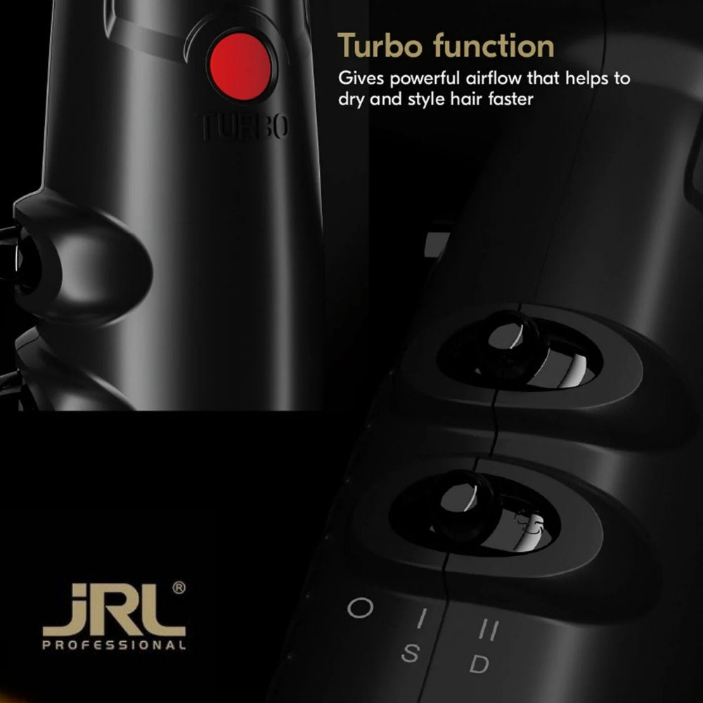 X Lamborghini - Forte PRO Lite Powerful Ultra-Light Hair Dryer - 1850 Watts - Black