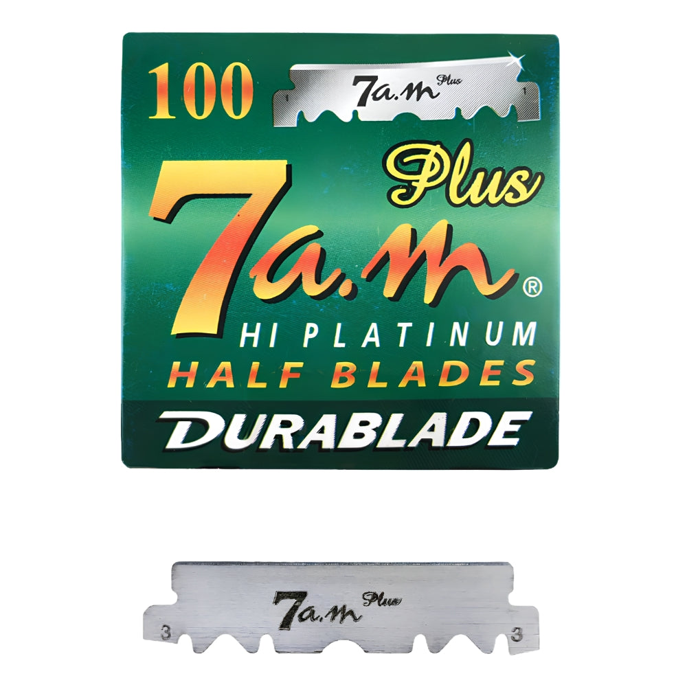 Demi-lame pour rasoir de barbier "Hi Platinum Durablade" (100 lames)