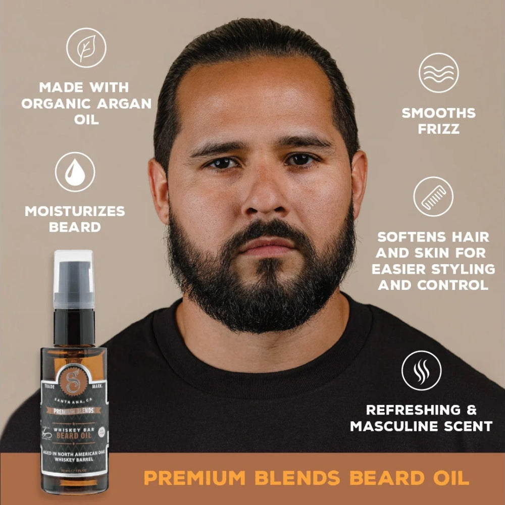 Premium Blends Beard Oil  - Whiskey Bar (30ml/1,0oz)