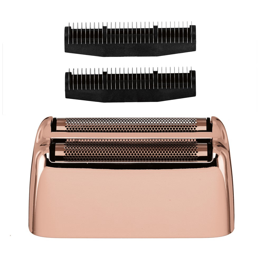 Tête et système de coupe de rechange FXRF2RG pour les rasoir à double grille "FoilFXF" - Or rose